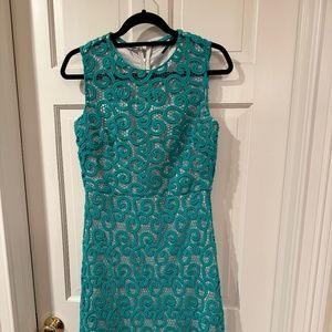 Elie Tahari Lolly Scroll Lace Dress GORGEOUS cocktail dress